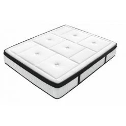 Matelas BOBOCHIC - Matelas LUXOR Ressorts Ensachés Et Mémoire De Forme 180x200 - Blanc