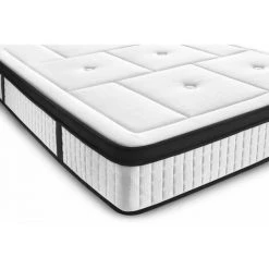 Matelas BOBOCHIC - Matelas LUXOR Ressorts Ensachés Et Mémoire De Forme 180x200 - Blanc -Matelas Soldes Boutique 27157759 5
