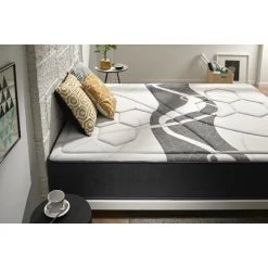 Matris - Matelas Ressorts Ensachés Sublime Memory Graphene 90 X 190 Hauteur 29 Cm +/- 2 Fermeté Moyenne à élevée -Matelas Soldes Boutique 27191265 3