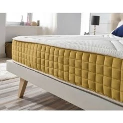 Matris - Matelas En Mousse à Mémoire Luxury Gold Visco 90X190 Hauteur 21 Cm +/-2 Fermeté Moyenne-élevée - Toutes Les Mesures -Matelas Soldes Boutique 27192421 3