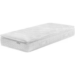 BELIANI Matelas En Tissu Beige 90x200 - Beige
