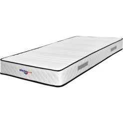 PROVENCE LITERIE Matelas Mathieu A Ressorts Ensaches + 4 Cm Memoire De Forme 80 Kg/m3 - 160x200 Hauteur +/- 21 Cm - Accueil Moelleux - Soutien Ferme + Oreiller Visco - 7 Zones De Confort - Hypoallergenique