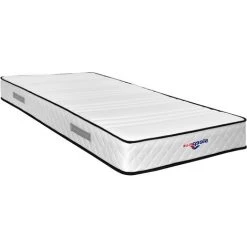 NUITSDOR Matelas Mathieu A Ressorts + 3,5 Cm Memoire De Forme 75 Kg/m3 - 70x190 Hauteur +/- 20,5 Cm - Accueil Moelleux - Soutien Ferme + Oreiller Visco - 7 Zones De Confort - Hypoallergenique