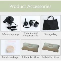 Triomphe Lit Gonflable Pour Voiture Matelas De Couchage Pour Voiture Coussin D'échappement Central Et Arrière Lit De Voyage Gris -Matelas Soldes Boutique 28744237 4