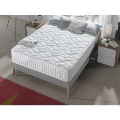 DAGOSTINO HOME Matelas 090x190 "CESAR" | Mémoire De Forme Orthopédique | Hauteur 30 Cm |7 Zones De Confort | Orthopédique Et Réversible (Côté Hiver - Côté Été) - Blanc