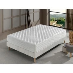 DAGOSTINO HOME Matelas 090x190 | Mémoire De Forme Orthopédique | Hauteur 20 Cm | 7 Zones De Confort | Réversible (Côté Hiver - Côté Été)