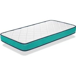 DORMALIT Matelas Bebe DANTE 57X117 Epaisseur 10 CM - Noyau Mousse Perforee Et Anti Bacterien