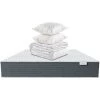 Matelas Mémoire De Forme 140x190 Memo Supreme Hbedding + Couette Chaude 240x220cm + 2 Oreillers 60x60cm - Blanc
