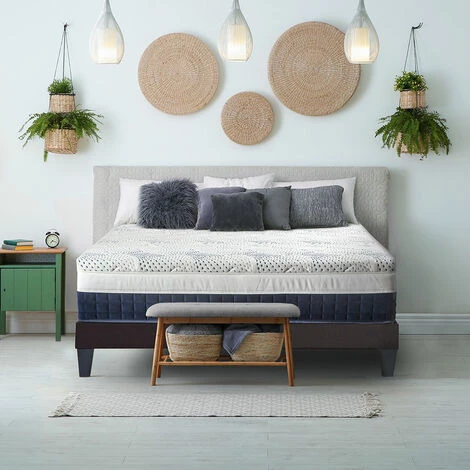 BELLECOUR LITERIE | Matelas CASTELLANE 180x200 Cm | Mousse à Mémoire De Forme | Soutien Ferme - Blanc 1 BELLECOUR LITERIE | Matelas CASTELLANE 180x200 Cm | Mousse à Mémoire De Forme | Soutien Ferme - Blanc