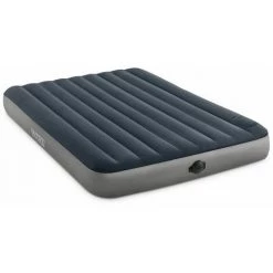 Matelas Gonflable Intex Downy Fiber-Tech 2 Places Avec Gonfleur à Piles Intégré