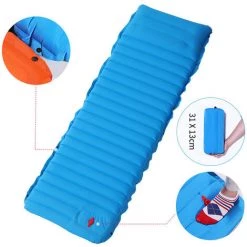 Triomphe Lit Gonflable Portable Automatique De Type Pied De Camping En Plein Air Matelas De Camping Gonflable Lit D'air Épaisseur 10 Cm Ergonomique Compact Confortable Tissu Élastique Revêtement Coussin De Couchage Pour Adulte Camping Randonnée Pique-Niqu -Matelas Soldes Boutique 31623772 5