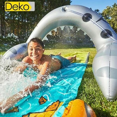 IDeko® Tapis De L'eau Gonflable Glissant Eau Piscine Jeu Eau Plein Air 1 IDeko® Tapis De L'eau Gonflable Glissant Eau Piscine Jeu Eau Plein Air