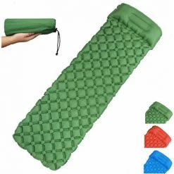 PERLE RARE Matelas De Camping, Tapis De Couchage Avec Oreiller De Camping Couchage D’air Ultraléger Pour Camping, Voyage, Randonnée（Couleur Bleu Foncé） -Matelas Soldes Boutique 31780827 3