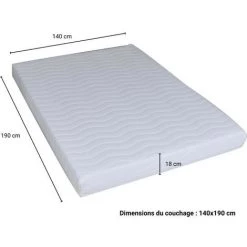 LE QUAI DES AFFAIRES Matelas BEDPUR 2 140x190 - Mémoire De Forme/ 140x190cm -Matelas Soldes Boutique 32298583 4