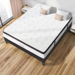 MAISON AUBERTIN Matelas Emeraude Mousse Acceuil Mémoire De Forme Moelleux - 24 Cm - 90 X 200 Cm