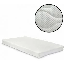 HELLOSHOP26 Matelas En Mousse Froide (90 X 200 Cm) 16 Cm 7 Zones à Rouler Confort Premium - Or