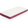 DORMALIT Matelas BEBE ADA 57X117 Epaisseur 10 CM - Noyau Mousse Perforee Et Anti Bacterien - Rose