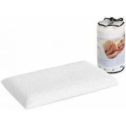 DORMALIT Pack 2 Oreiller Enfant 6 CM Confort 70X35 - Mousse A Memoire De Forme. Dehoussable. Ergonomique. Son Premier Oreiller