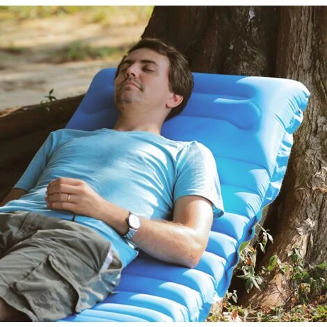 ILoveMilan Lit Gonflable Portable Automatique De Type Pied De Camping En Plein Air Matelas De Camping Gonflable Lit D'air Épaisseur 10 Cm Ergonomique Compact Confortable Tissu Élastique Revêtement Coussin De Couchage Pour Adulte Camping Randonnée Pique-Ni 2 ILoveMilan Lit Gonflable Portable Automatique De Type Pied De Camping En Plein Air Matelas De Camping Gonflable Lit D'air Épaisseur 10 Cm Ergonomique Compact Confortable Tissu Élastique Revêtement Coussin De Couchage Pour Adulte Camping Randonnée Pique-Ni – Image 2