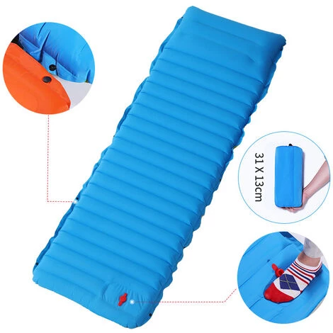 ILoveMilan Lit Gonflable Portable Automatique De Type Pied De Camping En Plein Air Matelas De Camping Gonflable Lit D'air Épaisseur 10 Cm Ergonomique Compact Confortable Tissu Élastique Revêtement Coussin De Couchage Pour Adulte Camping Randonnée Pique-Ni 5 ILoveMilan Lit Gonflable Portable Automatique De Type Pied De Camping En Plein Air Matelas De Camping Gonflable Lit D'air Épaisseur 10 Cm Ergonomique Compact Confortable Tissu Élastique Revêtement Coussin De Couchage Pour Adulte Camping Randonnée Pique-Ni – Image 5