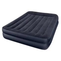 INTEX Matelas Gonflable Électrique 2 Places "Fibertech" Bleu