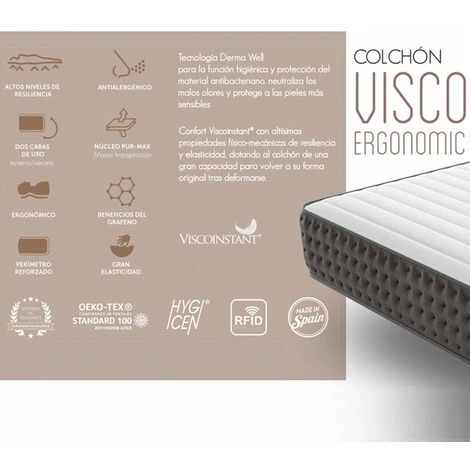 Matelas Ergonomique Viscographène Imperial Relax 90x190 5 Matelas Ergonomique Viscographène Imperial Relax 90x190 – Image 5