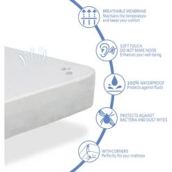 DORMALIT Pack LIT ENFANTS Matelas 80X160 H14 CM ERGO CONFORT + 1 Oreiller 80x35 Cm + 1 Protege Matelas 80x160 Cm -Matelas Soldes Boutique 33835810 3
