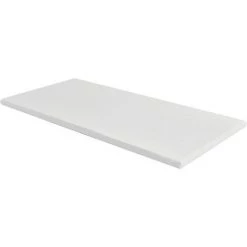 COSTWAY Surmatelas 200x90cm En Coton Gel Air Rafraîchissant Mousse Viscoélastique Epaisseur 5 Cm Avec Housse Amovible Et Lavable