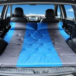 BARES Matelas Pneumatique Automatique De Voiture, Matelas D'extérieur De Camping Portable Avec Sac De Rangement, Coussin De Matelas Gonflable De Camping D'air De Voiture，bleu Gris -Matelas Soldes Boutique 35612584 3