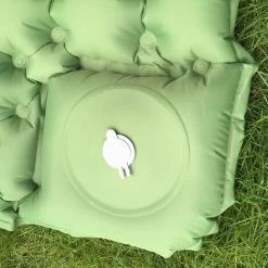 THSINDE Tapis De Couchage Extérieur ， Auto-Gonflable Avec Pompe Presse à Pied, Capable D'Épisser Les Tapis De Couchage Gonflables ， Matelas à Air Imperméable, Vert Pin -Matelas Soldes Boutique 36246120 3