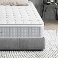 KEEPBUYING Matelas 90x200 Ressort Ensaches En Mousse 7 Zones Confort-Mousse Epaisseur 24 Cm -Matelas Soldes Boutique 36289490 3