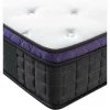 KINGOFDREAMS Matelas Brandi A Ressorts + 3 Cm Latex Naturel à 70 % En 75 Kg/m3 + Alese 90x190 Hauteur +/- 25 Cm - Accueil Moelleux - Soutien Equilibre - 5 Zones De Confort - Hypoallergenique