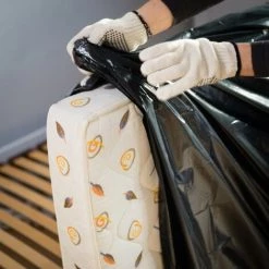 Centrale Brico Housse Opaque De Matelas 2 Personnes Noir X L.160 Cm