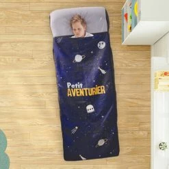 TEXTILE ENFANT LIT GONFLABLE ENFANT PETIT AVENTURIER 160X60CM -Matelas Soldes Boutique 37106085 3