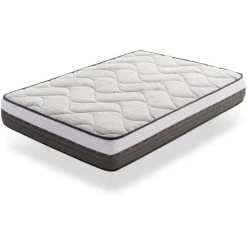 MATRIS Matelas Visco 80x190 Latex Carbon Plus 27 Cm +/- 2 Fermeté Moyenne-Haute.