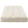 HBEDDING Matelas Bébé 60X120 Cm Nature - Tissu Avec Coton Bio Et Lin - Déhoussable - 20 Zones De Confort - Epaisseur 12 Cm - Blanc