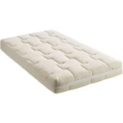 HBEDDING Matelas Bébé 60X120 Cm Nature - Tissu Avec Coton Bio Et Lin - Déhoussable - 20 Zones De Confort - Epaisseur 12 Cm - Blanc -Matelas Soldes Boutique 37776027 3