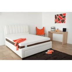 Matelas Tri-Technologie 90x190 Cm - Épaisseur 24 Cm - Latex+Mémoire De Forme+Haute Densité - Indépendance De Couchage - Déhoussable - Régulateur Chaleur- Soutien Dynamique - Anti-Acariens - Garantie 7 Ans - Sarah & Maël