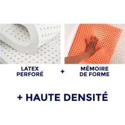 Matelas Tri-Technologie 90x190 Cm - Épaisseur 24 Cm - Latex+Mémoire De Forme+Haute Densité - Indépendance De Couchage - Déhoussable - Régulateur Chaleur- Soutien Dynamique - Anti-Acariens - Garantie 7 Ans - Sarah & Maël -Matelas Soldes Boutique 37850705 3