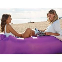 BARES Matelas Hamac Gonflable Violet, Garde Du Corps + Pile Pour Camping, Randonnée, Voyage, Piscine Et Plage | Violet -Matelas Soldes Boutique 39710259 4