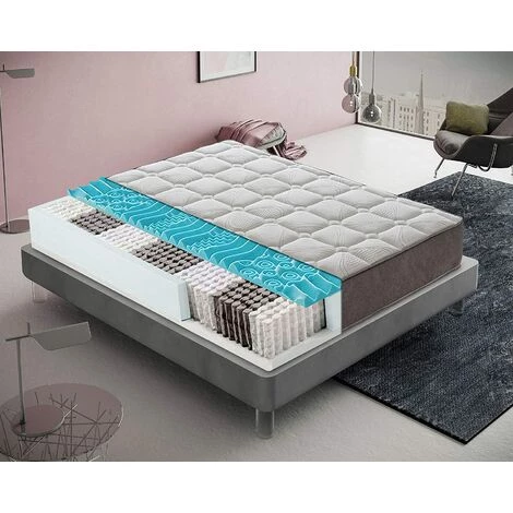 ILOVESLEEP Matelas à Ressorts Ensachés Et Memory Foam - Memory Foam 5 Cm - Orthopédique - Résistant 80x200 1 ILOVESLEEP Matelas à Ressorts Ensachés Et Memory Foam - Memory Foam 5 Cm - Orthopédique - Résistant 80x200