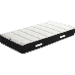 PROVENCE LITERIE Matelas Sandrine A Ressorts + Memoire De Forme 75 Kg/m3 + Alese 120x190 Hauteur +/- 25 Cm - Accueil Moelleux - Soutien Ferme + Oreiller Visco - 7 Zones De Confort - Hypoallergenique