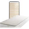 PROVENCE LITERIE Matelas + Sommier Supreme Orthopedique 90x190 X 22,5 Cm - Tres Ferme - Face Hiver 4 Cm De Memoire De Forme 75 Kg/m3 + Laine Merinos - Ame Poli Lattex Haute Densite - Hypoallergenique