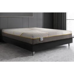Matelas Revolution 90x190 Cm - Épaisseur 24 Cm - Mémoire De Forme Et Haute Densité - Indépendance De Couchage - Déhoussable - Soutien Mi-ferme - Anti-Acariens - Sanitized - Garantie 7 Ans - Sarah & Maël