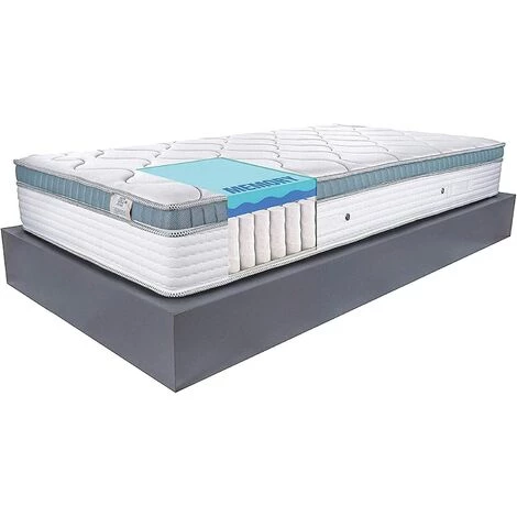 Farmarelax - Matelas Ressorts Ensachés Et Memory Massage Adaptatif - H26 - Double Confort - 80x190 Cm 1 Farmarelax - Matelas Ressorts Ensachés Et Memory Massage Adaptatif - H26 - Double Confort - 80x190 Cm