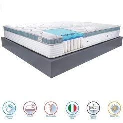 Farmarelax - Matelas Ressorts Ensachés Et Memory Massage Adaptatif - H26 - Double Confort - 80x190 Cm 8 Farmarelax - Matelas Ressorts Ensachés Et Memory Massage Adaptatif - H26 - Double Confort - 80x190 Cm -Matelas Soldes Boutique 42185246 4
