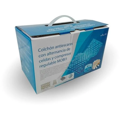 Matelas Anti-escarres | À Air | Avec Compresseur | PVC Médical Ignifuge | 200x90x7cm | 130 Cellules | Bleu | Mobi 1 | Mobiclinic 3 Matelas Anti-escarres | À Air | Avec Compresseur | PVC Médical Ignifuge | 200x90x7cm | 130 Cellules | Bleu | Mobi 1 | Mobiclinic – Image 3