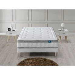 DAGOSTINO Matelas 90x190 Mousse Et Accueil Mémoire De Forme, Ferme, Haute Gamme, H25 Cm - Blanc -Matelas Soldes Boutique 46487602 4