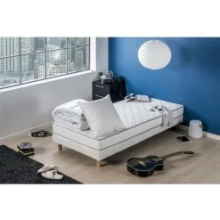 DEKO DREAM Pack Star Matelas 90x190 + Couette 140x200 + Oreiller 60x60 - 16 Cm