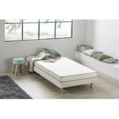 Matelas Mousse 90 X 200 - Confort Ferme - Epaisseur 12 Cm - Livré Roulé - DEKO DREAM Kietoa